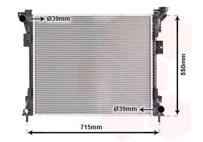 VAN WEZEL Radiators, Motora dzesēšanas sistēma 07002104